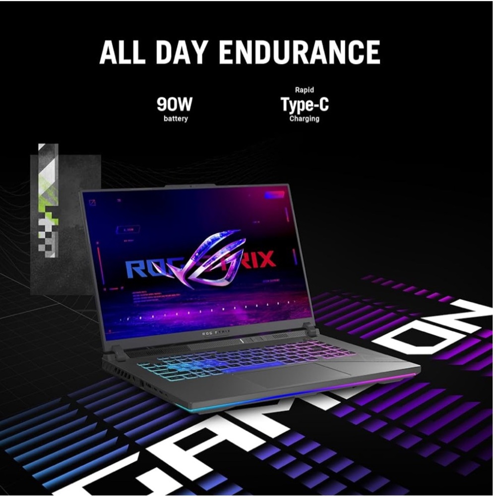 Rog Astrid G 16 volt green/ Eclipse Gray gaming laptop